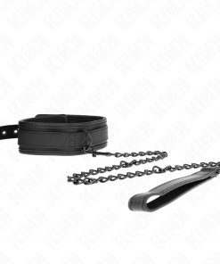 KINK - NEOPRENE BONDAGE COLLAR MODEL 1 WITH BELT 78 CM ADJUSTABLE 37.5 X 49.5 CM - slika 3