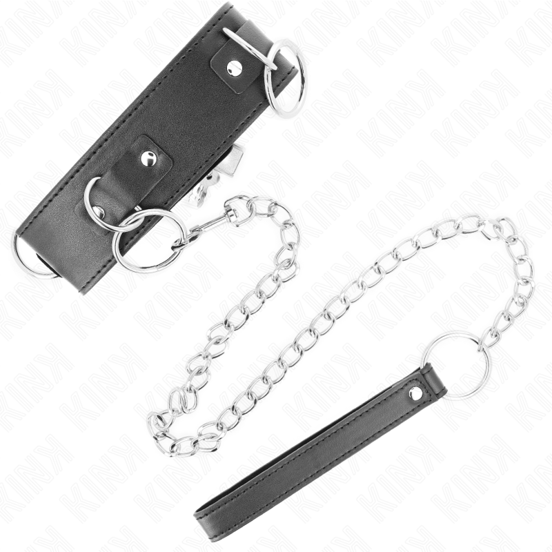 KINK - NECKLACE WITH LEASH 65 CM 3 RING MODEL 2 ADJUSTABLE 36-43 CM X 5 CM - slika 2