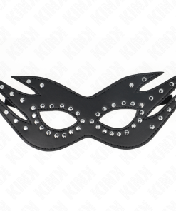 Alternative view of KINK - LEATHERETTE MASK WITH RIVETS MODEL 3 26 x 9.5 CM