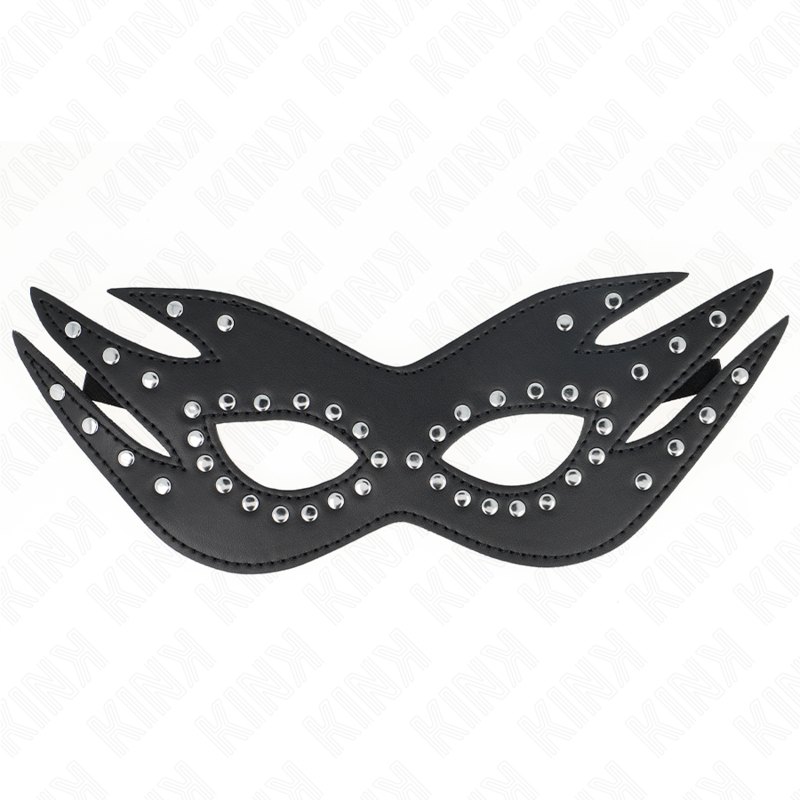 KINK - LEATHERETTE MASK WITH RIVETS MODEL 3 26 x 9.5 CM - slika 2