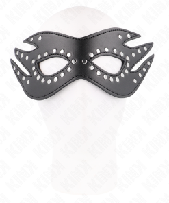 KINK - LEATHERETTE MASK WITH RIVETS MODEL 3 26 x 9.5 CM - slika 3