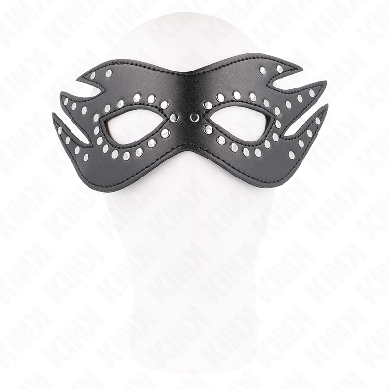 KINK - LEATHERETTE MASK WITH RIVETS MODEL 3 26 x 9.5 CM - slika 3