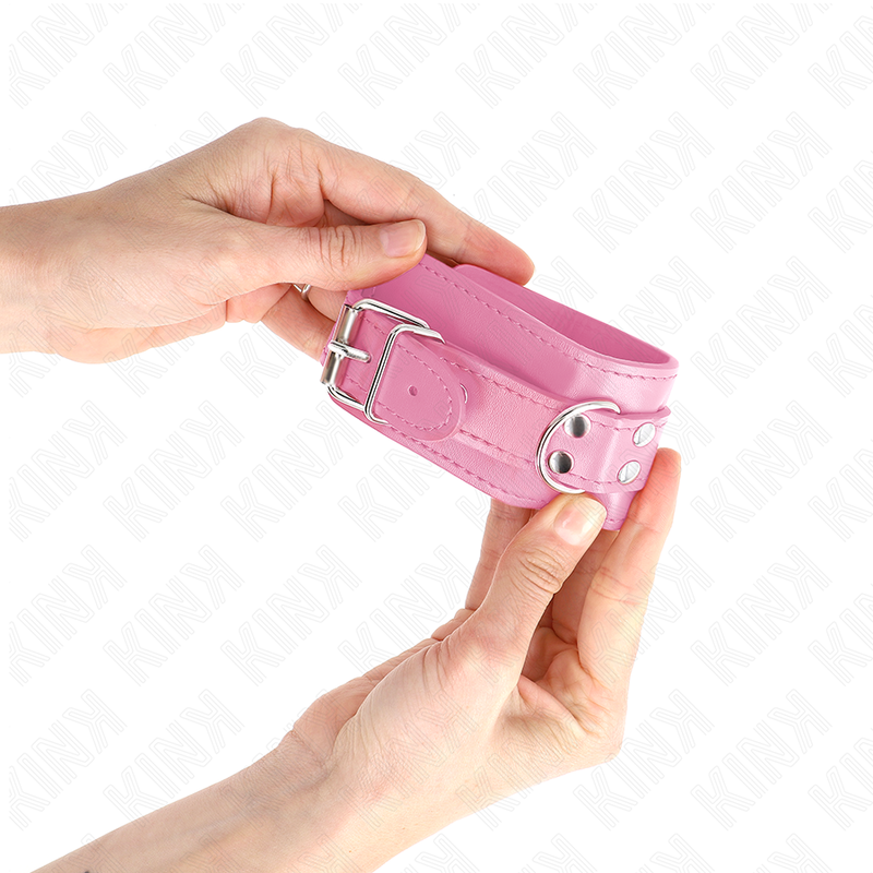 KINK - SIMPLE WRIST RESTRAINTS PINK ADJUSTABLE 20-23 CM X 5.5 CM - slika 3
