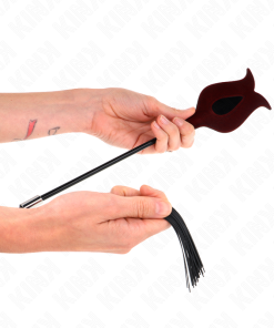 KINK - ROSE SHAPE SILICONE TASSEL WHIP 45 CM - slika 3