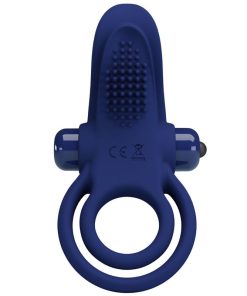 Alternative view of PRETTY LOVE - BRONSON DOUBLE RING WITH VIBRATION BLUE