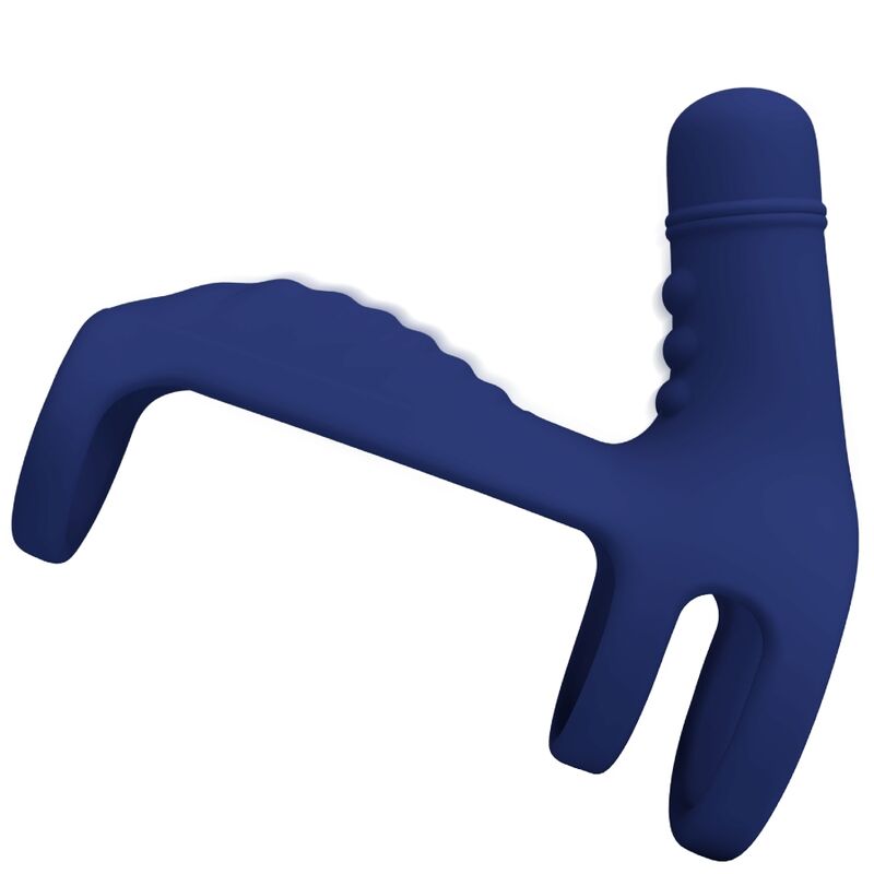 PRETTY LOVE - ELISH VIBRATING RING WITH EXTENSION BLUE - slika 2