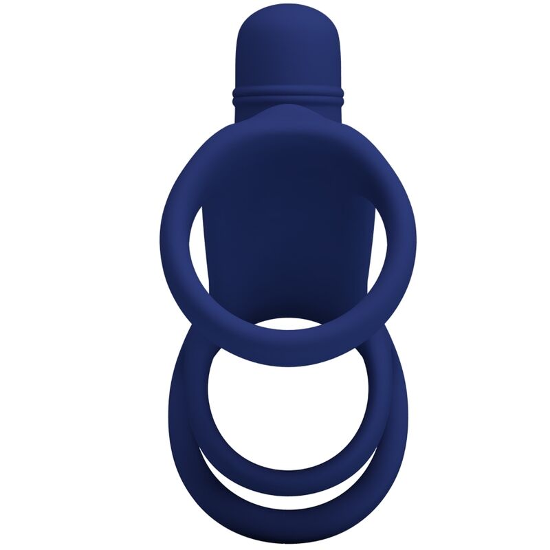 PRETTY LOVE - ELISH VIBRATING RING WITH EXTENSION BLUE - slika 3