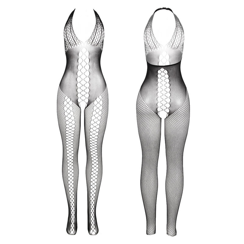 SUBBLIME - 951832 BODYSTOCKING WITH OPEN BACK AND CROSS DETAILS BLACK ONE SIZE - slika 3
