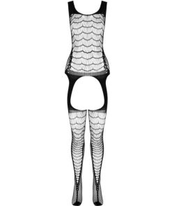 PASSION - BS 104 BODYSTOCKING BLACK ONE SIZE - slika 3