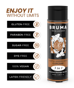 BRUMA - PREMIUM MASSAGE HOT OIL CUPCAKE 3 IN 1 - 100 ML - slika 3