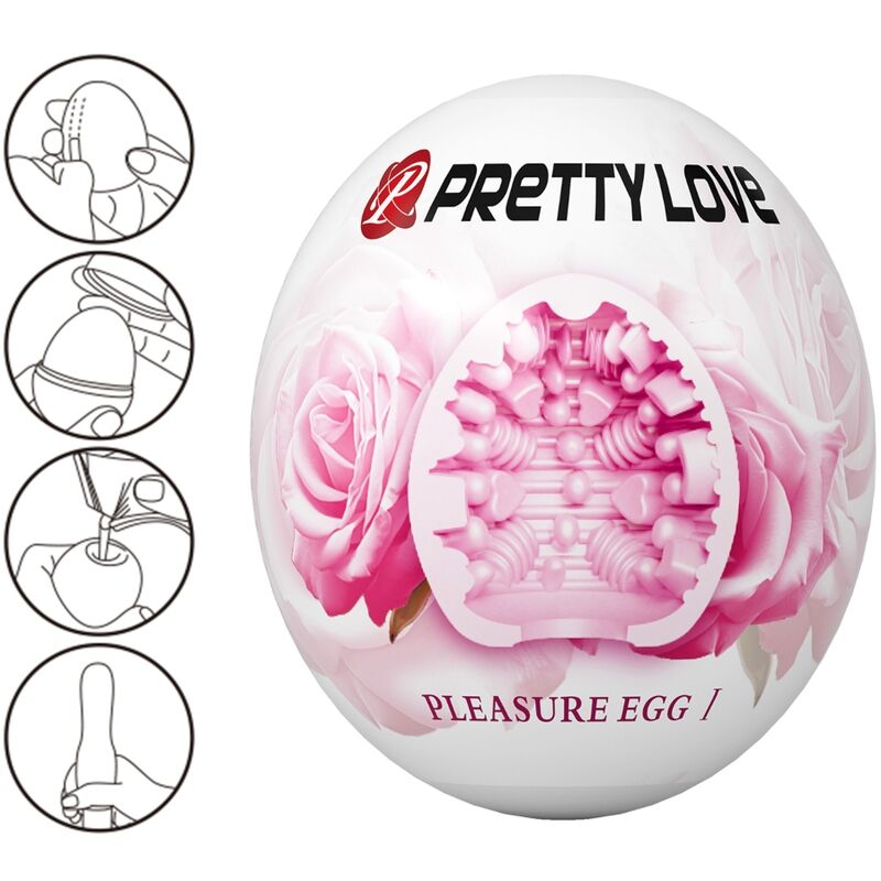 PRETTY LOVE - MALE MASTURBATOR EGG PINK - slika 2