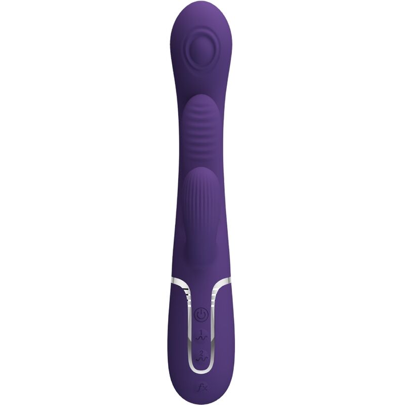 PRETTY LOVE - SHANIA TRIPLE RABBIT VIBRATOR MULTIFUNCTION PURPLE - slika 3