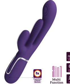 Alternative view of PRETTY LOVE - SHANIA TRIPLE RABBIT VIBRATOR MULTIFUNCTION PURPLE