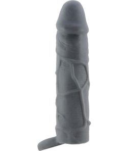 Alternative view of PRETTY LOVE - REALISTIC SKIN PENIS SLEEVE DARK GREY