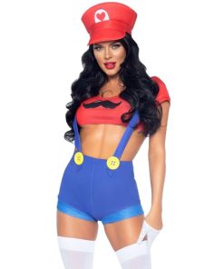 LEG AVENUE - SEXY COSTUME MARIO BROS RED/BLUE S