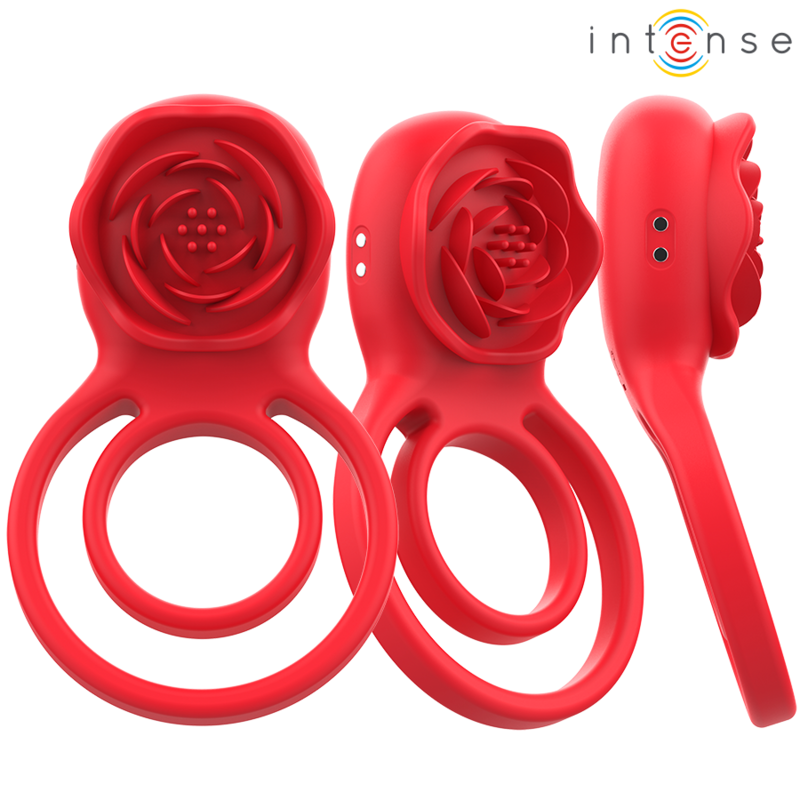 INTENSE - GAIL STIMULATOR ROSE 10 VIBRATIONS RED REMOTE CONTROL - slika 3