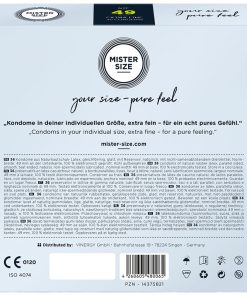 MISTER SIZE - CONDOM SIZE S 49 MM (36 UNITS) - slika 3