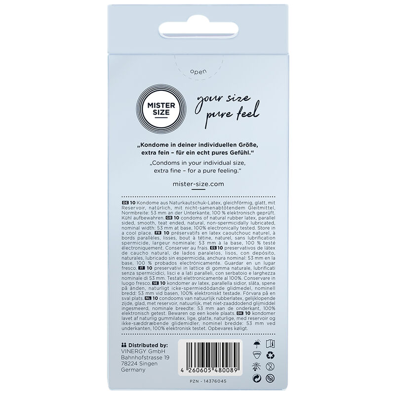 MISTER SIZE - CONDOM SIZE M 53 MM (10 UNITS) - slika 3