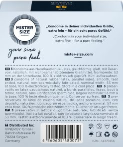 MISTER SIZE - CONDOM SIZE M 53 MM (3 UNITS) - slika 3