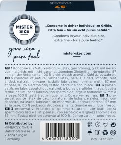 MISTER SIZE - CONDOM SIZE L 57 MM (3 UNITS) - slika 3