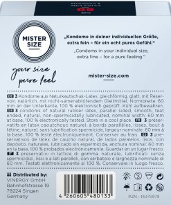 MISTER SIZE - CONDOM SIZE XL 60 MM (3 UNITS) - slika 3