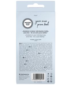 MISTER SIZE - CONDOMS SIZE XXL 64 MM (10 UNITS) - slika 3