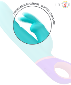INTENSE - MONICA RABBIT VIBRATOR WITH ROTATING G-SPOT STIMULATOR BLUE - slika 3
