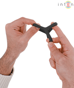 INTENSE - CARSON DOUBLE SILICONE PENIS RING BLACK MODEL 4 - slika 3