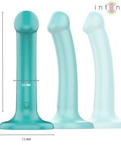 Alternative view of INTENSE - KATIE VIBRATOR WITH SUCTION CUP 10 VIBRATIONS BLUE REMOTE CONTROL