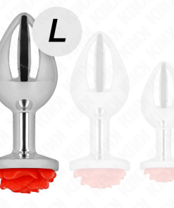 KINK - PLUG ANAL ROSE RED SIZE L - slika 3