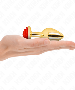 KINK -  PLUG ANAL GOLD ROSE RED SIZE M