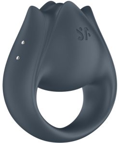 SATISFYER - PERFECT PAIR 2 MULTIVIBRATOR 2 IN 1 PENIS RING AND FINGER STIMULATOR GREY - slika 3