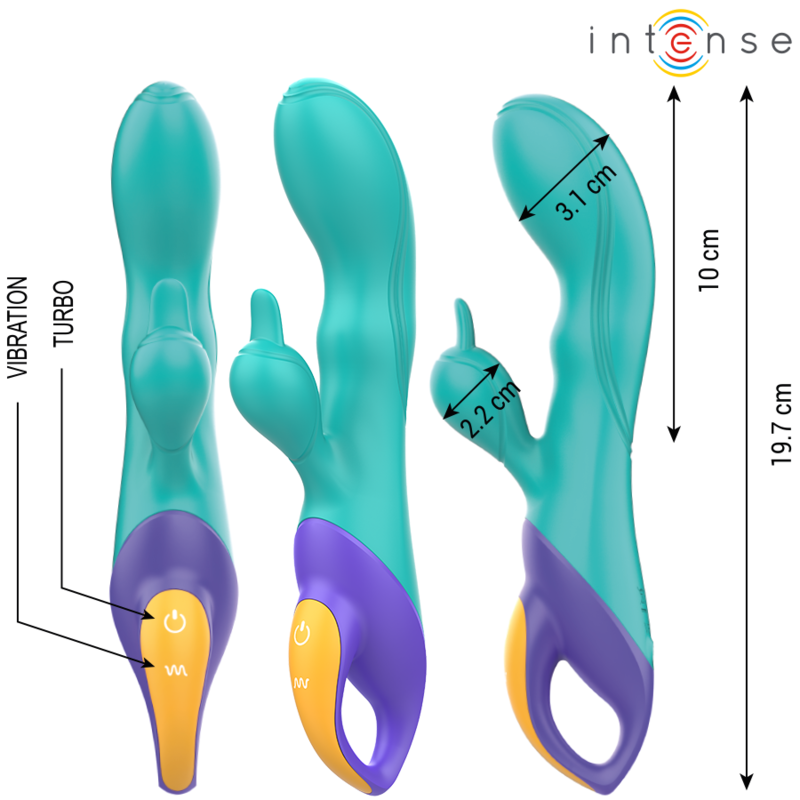 INTENSE - FRED RABBIT VIBRATOR BLUE - slika 2