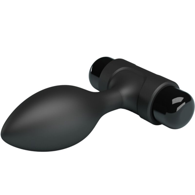 PRETTY LOVE - VIBRA BUTT 10 VIBRATIONS ANAL PLUG BLACK - slika 3