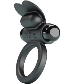 PRETTY LOVE - DEBONAIRE VIBRATING RING RABBIT 10 VIBRATIONS BLACK - slika 2