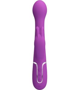 PRETTY LOVE - DEJON 3 IN 1 MULTIFUNCTION RABBIT VIBRATOR PURPLE - slika 2