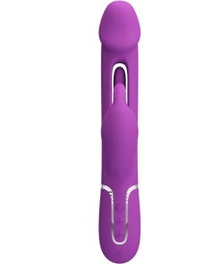PRETTY LOVE - KAMPAS 3 IN 1 MULTIFUNCTION RABBIT VIBRATOR PURPLE - slika 2