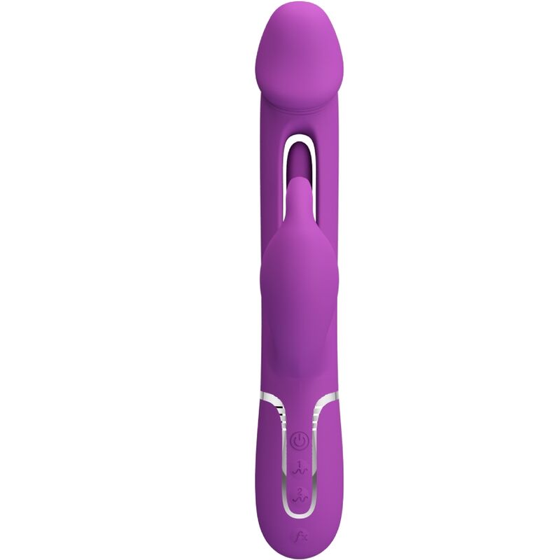 PRETTY LOVE - KAMPAS 3 IN 1 MULTIFUNCTION RABBIT VIBRATOR PURPLE - slika 2
