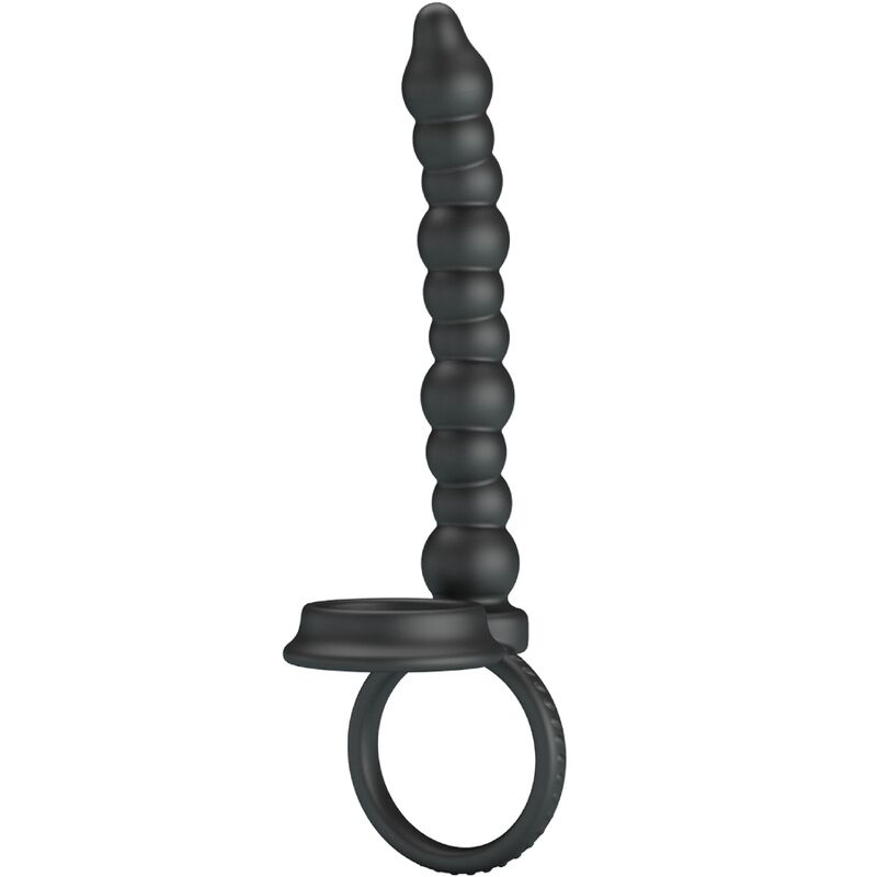 PRETTY LOVE - DILLION DOUBLE PENETRATION COCK RING BLACK - slika 2