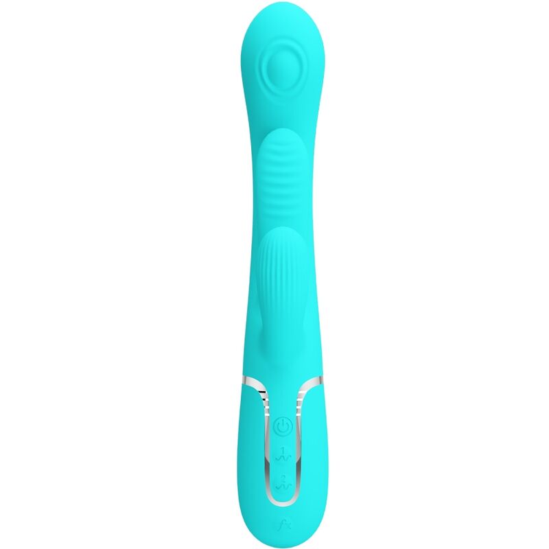 PRETTY LOVE - SHANIA TRIPLE RABBIT MULTIFUNCTION VIBRATOR 3 IN 1 BLUE - slika 2