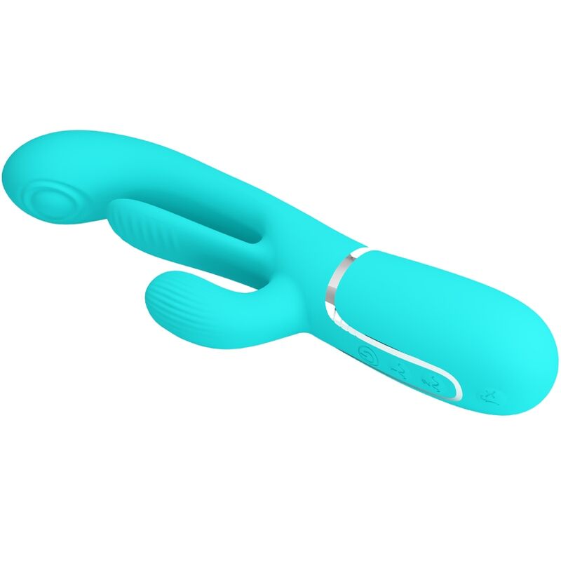 PRETTY LOVE - SHANIA TRIPLE RABBIT MULTIFUNCTION VIBRATOR 3 IN 1 BLUE - slika 3