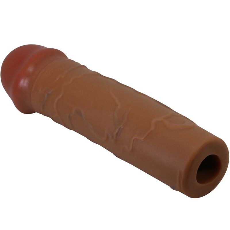 PRETTY LOVE - NILE PENIS SLEEVE WITH 2.5 CM EXTENSION MULATTO - slika 2