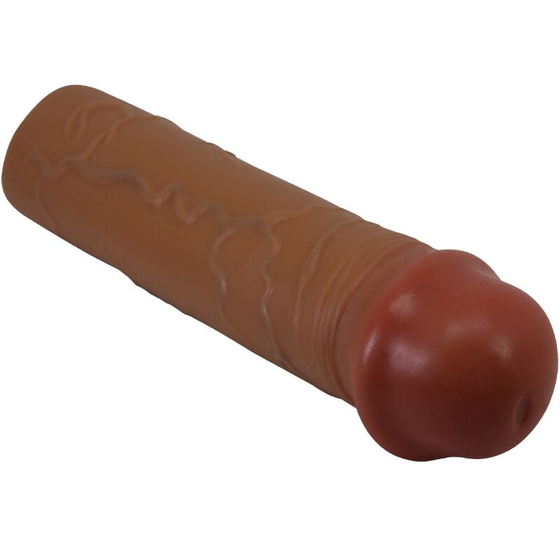 PRETTY LOVE - NILE PENIS SLEEVE WITH 2.5 CM EXTENSION MULATTO - slika 3