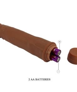 BAILE - DWARF REALISTIC VIBRATOR 21 CM MULATTO - slika 3