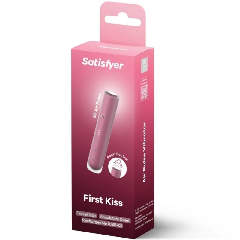 SATISFYER - FIRST KISS WAVE CLITORIS STIMULATOR GARNET - slika 2