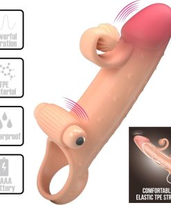 Alternative view of ROMANCE - VIBRATING PENIS SLEEVE NATURAL