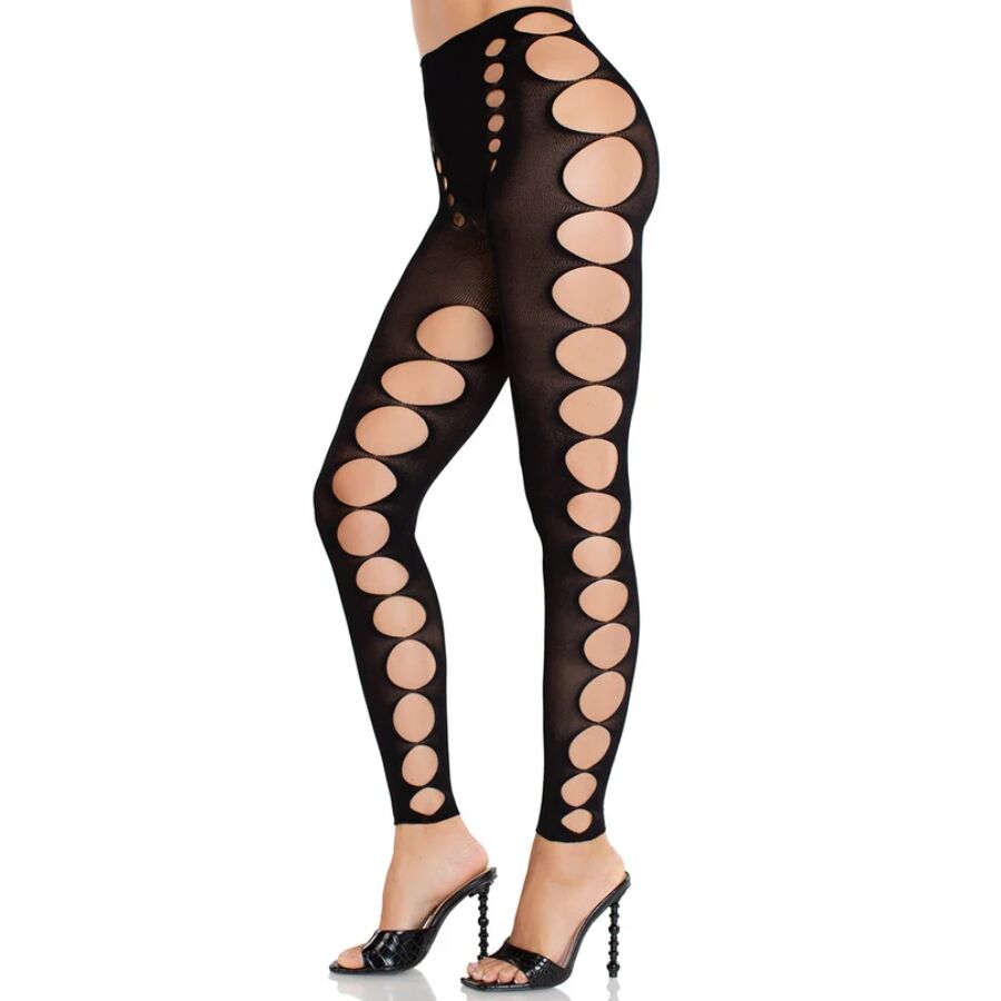 LEG AVENUE - STRAPLESS SEAMLESS OPAQUE STOCKINGS BLACK - slika 2
