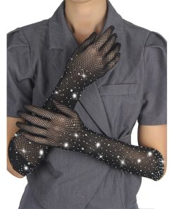 Alternative view of SUBBLIME - 957469SHINE TRANSPARENT GLOVES BLACK S/M