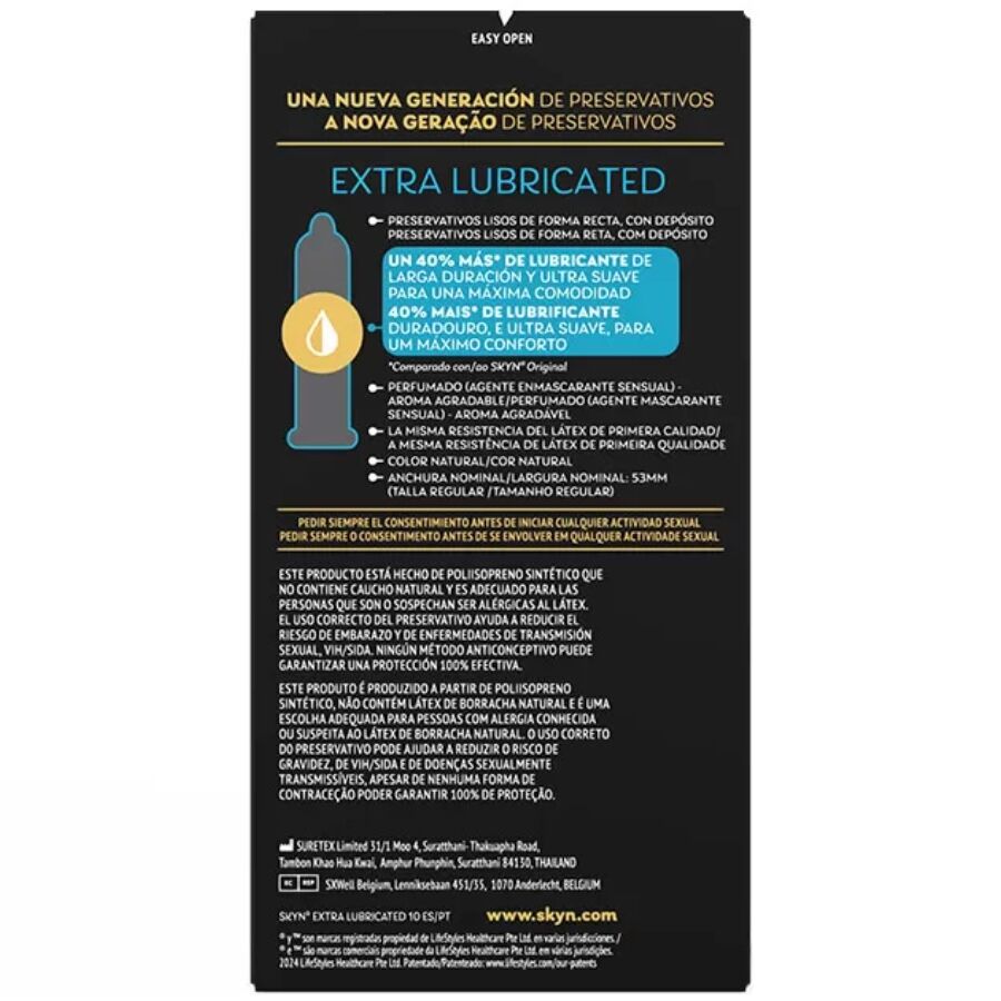 SKYN - EXTRA LUBRICATED CONDOM 10 UNITS - slika 2