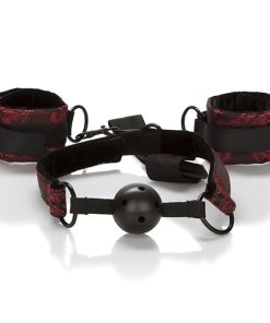 CALEXOTICS - SCANDAL BREATHABLE BALL GAG WITH HANDCUFFS